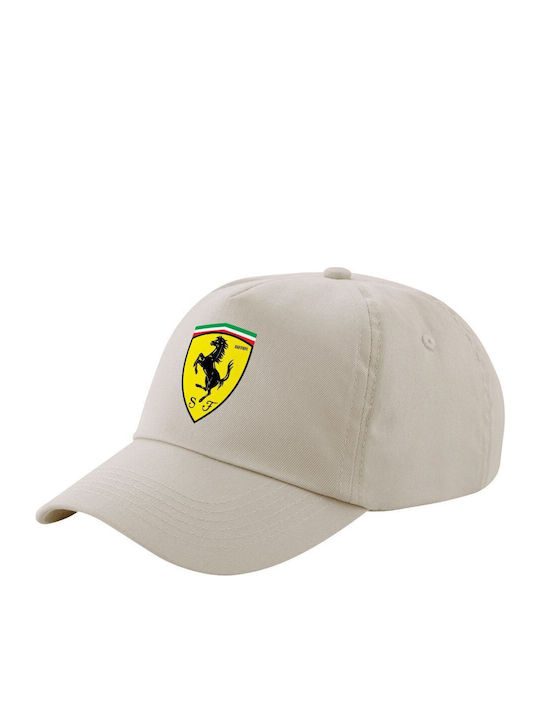 Ferrari Beige Sand Five-Petal Adult Cotton Unis...