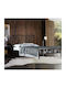 Mountain Double Metal Bed Bronze with Slats for Mattress 160x200cm