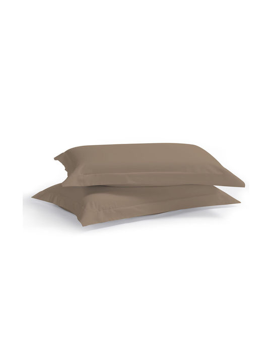 Aslanis Home Satin Plain Set Față de Pernă Oxfo...
