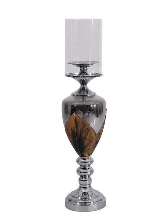 Fylliana Fl105 Candle Holder Glass in Black Col...