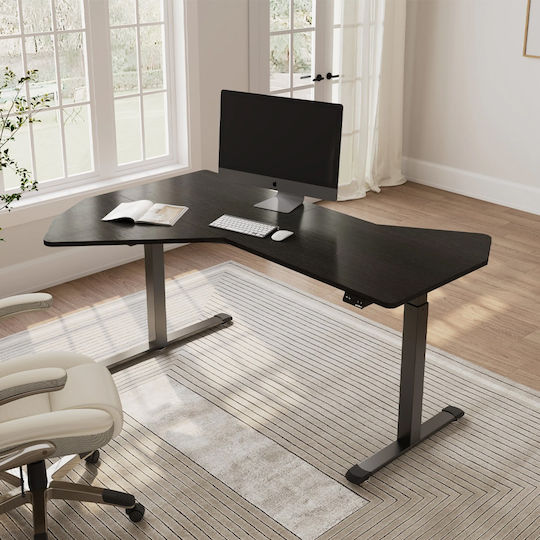 Desk Wooden Gray 141.2x177.8x121.9cm