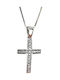 Aris Dentopoulos Jewellery Women's Cross from Silver with Chain