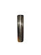 Silbernes Mattes Metallvase 11x47cm Kfr91 Casa Vogue