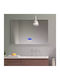 Mysmartmirror 100x80 Illuminated Bathroom Mirror Touch Panel Bluetooth Connects to Mobile FM Radio-Time-Temperature-Date