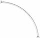 Oval Heavy Duty Aluminium Shower Rod 2.00 Meters White