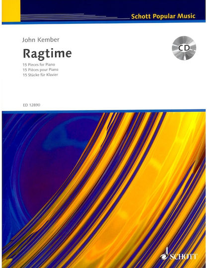 Schott Sohne Kember John Ragtime 15 Κομμάτια Πιάνο B Cd