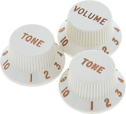 Fender Gitarren Lautstärke- und Klangregler Set Pergament