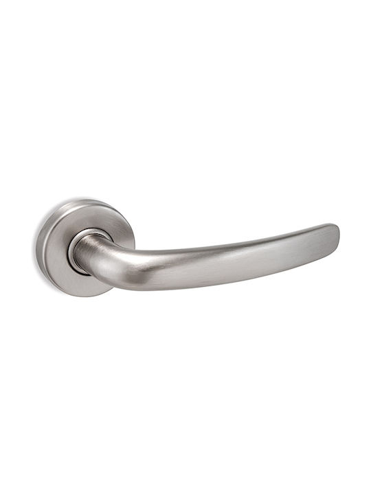 Door Handles Grip Rosette C605 Nickel Matte