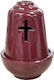 Candelă Ceramică Tip Clopot Bordeaux