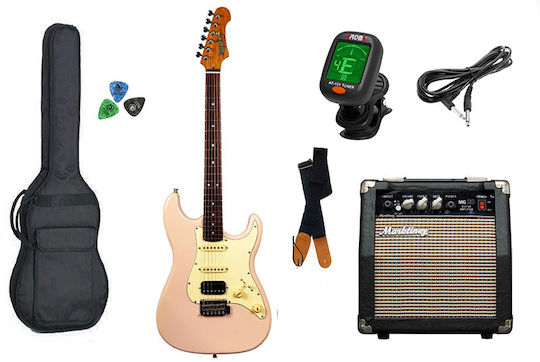 Elektrische Gitarre Paket Jet Js-400 HSS
