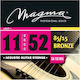 Magma Ga 130 B85 Șiruri De Caractere Pentru Chitară Acustică Light 11/52 Bronz