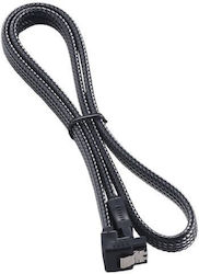 Cablemod Cable Sata Angled Male To Male 60cm Carbon Cm-cab-rsat-n60kc-r