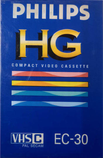 Casetă Cameră Video Philips VHS-C Durată 30SP sau 60LP Minute