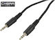Cobra Male Mini Jack 3.5mm To Male Mini Jack 3.5mm Cable 6m Καλώδιο Αρσενικό Mini Jack 3.5mm Αρσενικό Mini Jack 3.5mm 6 Μέτρα Cl150-06
