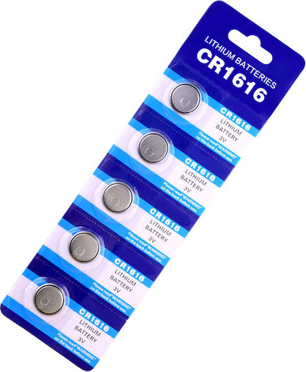 Accell Μπαταρίες Λιθίου Ρολογιών Cr1616 3v 5τμχ