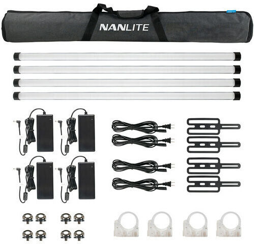 Nanlite Pavotube Ii 30x Rgbww Led Pixel Tube Kit De Iluminare 4 Lumini Baterie