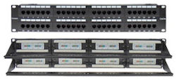 Patch Panel Cat5e Utp 48p 19 2u Οδηγο Καλωδιων Safewell 04.024.0069 Patch Panel Cat5e Utp 48p 19 2u Οδηγο Καλωδιων Safewell 04.024.0069