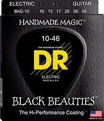 Dr Black Beauties Coated Extra Life Bke-10 10-46 Σετ Χορδές Ηλεκτρικής Κιθάρας