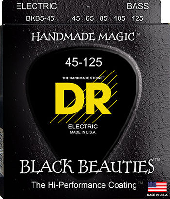 Dr Black Beauties 5-струнни Bкв5-45 45-125 Набор Бас Струни