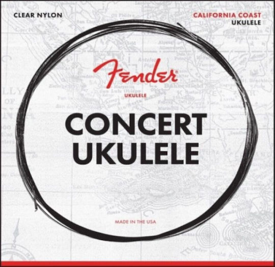 Set Strings Concert Ukulele Fender Made In U.S.A Suitable Tuning G C E A