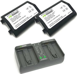 Wasabi Power Dual Charger 2-pack Battery Nikon En-el18d