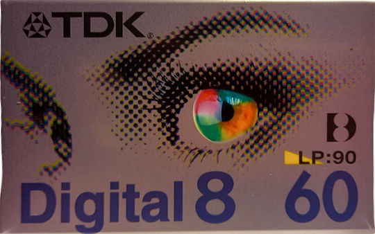 Casetă Cameră Video Tdk Digital 8 Durată 60sp Sau 90lp Minute