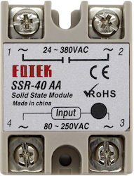 Ssr-40aa Ssr Модул Твърдо Състояние Реле 40a Вход 80-250vac 24-380vac Ssr-40aa Ssr Модул Твърдо Състояние Реле 40a Вход 80-250vac 24-380vac