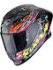 Scorpion R1 EVO II Air Savage Schwarz/Blau/Pink Motorradhelm Vollgesicht ECE 22.06 mit Pinlock