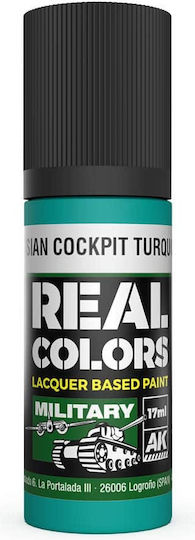 AK Interactive Χρώμα Μοντελισμού Russian Cockpit Turquoise 17ml