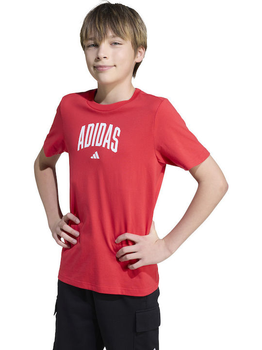 adidas Παιδικό T-shirt Κόκκινο Collegiate Graphic
