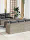 Zweisitziges Sofa Außenbereich Rattan mit Kissen 55x55x37cm
