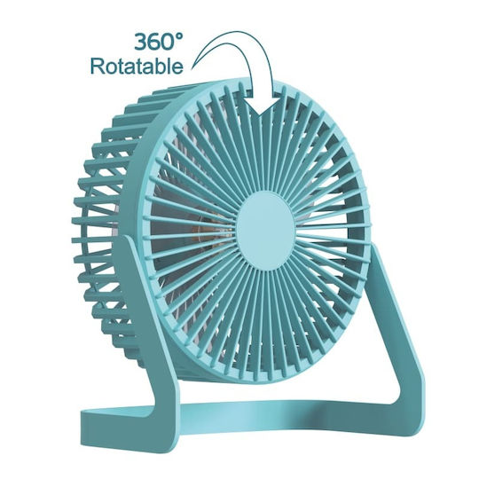 Rp Office Fan Ofilia USB Two Speed 6"-5w/5vdc Turquoise