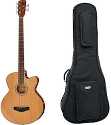 Harley Benton B-35nt Acoustic Bass W Bag