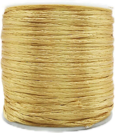 Κορδόνι Σατέν Ποντικοουρά Χρυσή 1mm 100υ 7-30