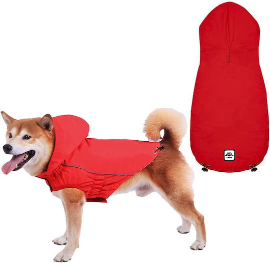 Hundemantel Wasserdicht Kapuzen Rot