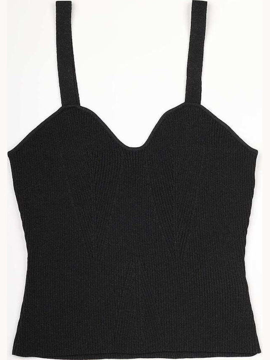 Silvian Heach Women's Blouse Sleeveless Black