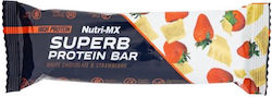 Nutri-MX Superb Protein Bar Protein Bar with White Chocolate Strawberry Flavour 60gr Nutri-MX Superb Protein Bar Protein Bar with White Chocolate Strawberry Flavour 60gr