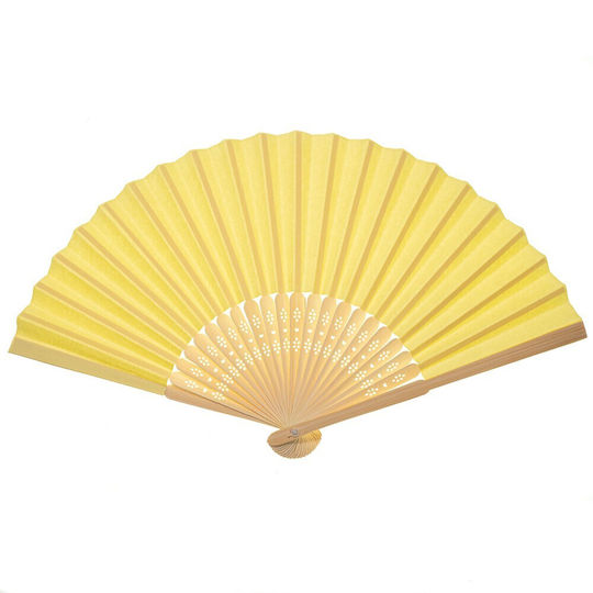 FantazyStores Βεντάλια Κίτρινη