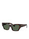 Burberry Unisex Ochelari De Soare Cu Ramă Din Plastic Maro Tartarugă Și Lentile Verzi BE4441U 300271