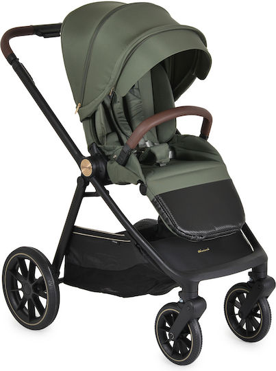 Cangaroo Celebrity Adjustable 2 in 1 Baby Stroller Suitable for Newborn Deep Green 18.8kg