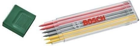 Bosch Set 6 Multi-colored Graphite Leads 2 Red 2 Yellow 2 Hb Graphite 2.8 Mm