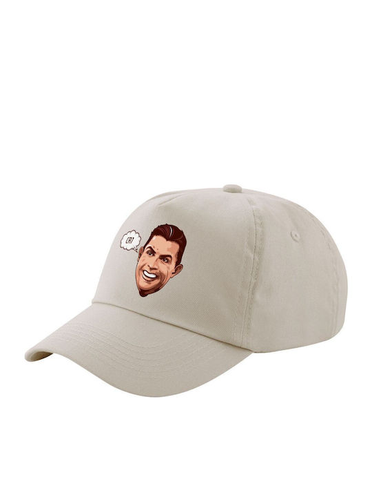 Cristiano Ronaldo Beige Sand Five-Panel Cap Adu...