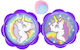 Catch Unicorn 18cm Kids Beach Rackets & Balls Set