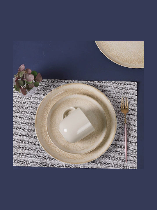 Cryspo Trio White Porcelain Dinnerware Set 20pcs