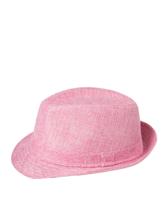 Brims and Trims Женска Лен Шапка Федора Розов