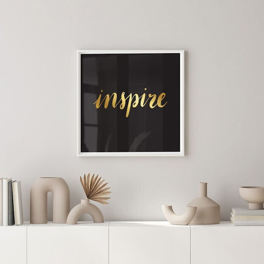 Poster Inspire 2 Πόστερ Φυσική Κάδρο Ξύλινος Αγιούς 80x80cm