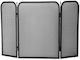 Metallic Black Fireplace Screen 98x50cm