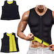 Men's Neoprene Fitness T-Shirt Zipper Slimming – Size L