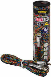 Καλώδιο Micro-usb Dataline Κίτρινο 1μ