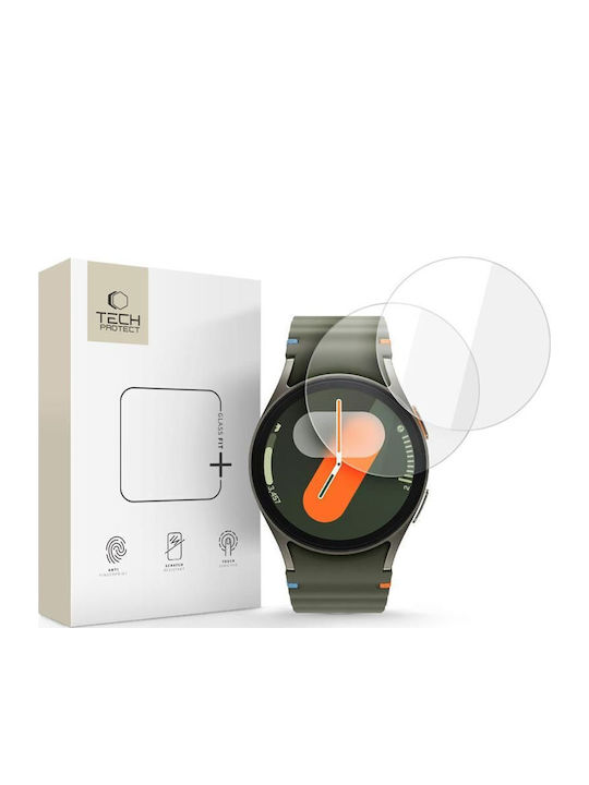Tech-Protect Glass Fit+ Закалено стъкло за Samsung Galaxy Watch 4 / 5 / 6 / 7 / Fe (40 мм) 2бр